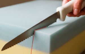 How to cut a memory foam mattress cleanly at home