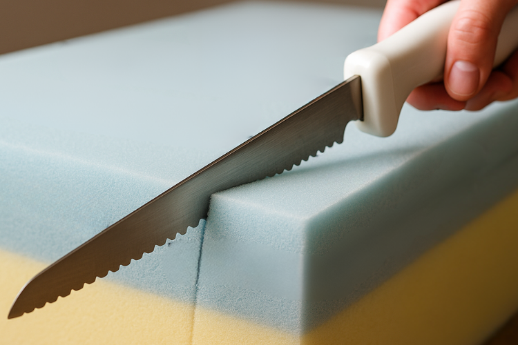 how to cut a memory foam mattress