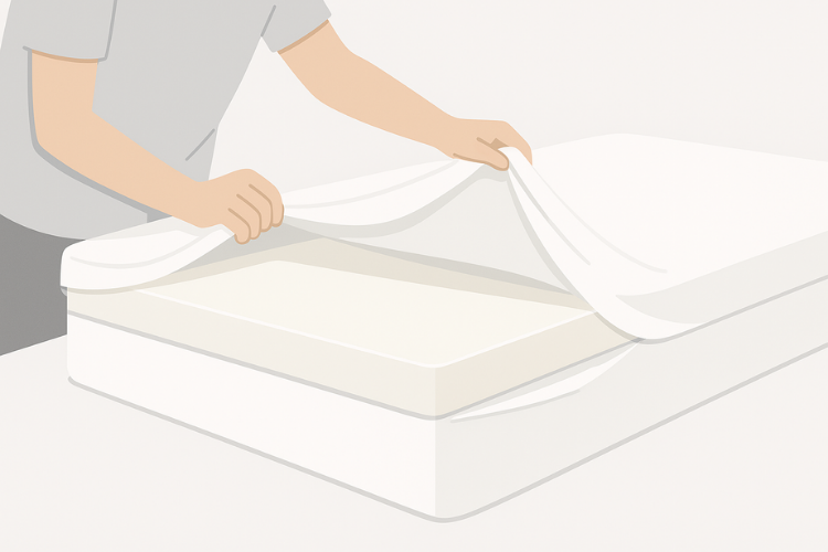 step 1- prepare the mattress to cut