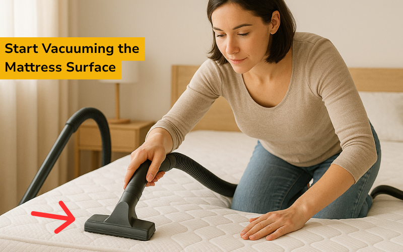 vacuum to clean memory foam mattress