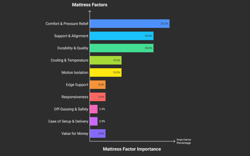 Mattress Scoring Factors Weightage